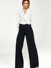 Klassikalised mustad laia säärega püksid - SD31 hind ja info | Naiste püksid | kaup24.ee