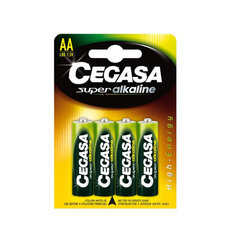 Leelispatareid Cegasa LR6 AA 1,5V (4 uds) цена и информация | Батарейки | kaup24.ee