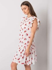Платье с принтом и воланами, белое цена и информация | Платья | kaup24.ee