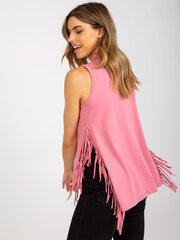 розовый меланжевый базовый топ на бретелях цена и информация | Женские блузки, рубашки | kaup24.ee