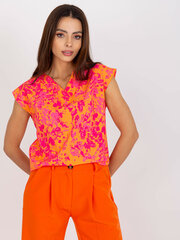 оранжево-розовая блуза с принтом без рукавов rue paris цена и информация | Женские блузки, рубашки | kaup24.ee