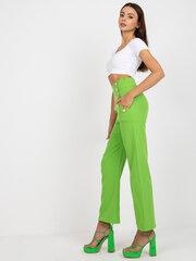Naiste helerohelisest kangast püksid hind ja info | Naiste püksid | kaup24.ee