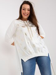 Naiste valge pluss suuruses kleit hind ja info | Naiste pluusid, särgid | kaup24.ee