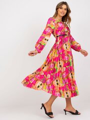 Naiste tumeroosa trükiga kleit hind ja info | Kleidid | kaup24.ee