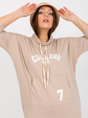 Женская бежевая блуза больших размеров цена и информация | Женские блузки, рубашки | kaup24.ee