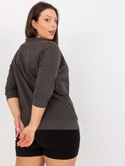 Naiste khakivärvi pluus Pluss size цена и информация | Женские блузки, рубашки | kaup24.ee