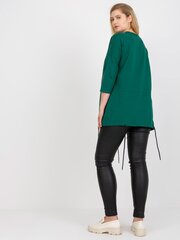 темно-зеленая блуза больших размеров в спортивном стиле цена и информация | Женские блузки, рубашки | kaup24.ee