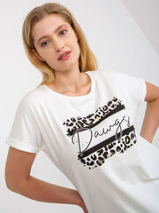белая хлопковая футболка больших размеров с карманом цена и информация | Женские блузки, рубашки | kaup24.ee