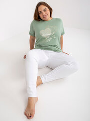 Женская ярко-зеленая футболка больших размеров цена и информация | Женские футболки | kaup24.ee
