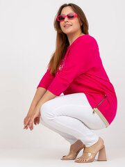 Женская блузка больших размеров цвета фуксии цена и информация | Женские блузки, рубашки | kaup24.ee