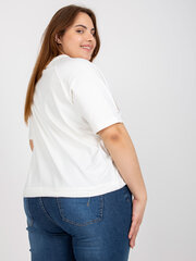 Naiste valge pluss suuruses pluus hind ja info | Naiste pluusid, särgid | kaup24.ee