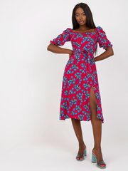 Женское платье цвета фуксии с принтом цена и информация | Платья | kaup24.ee