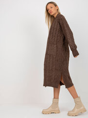 коричневый свитер оверсайз из шерсти rue paris цена и информация | Женские кофты | kaup24.ee