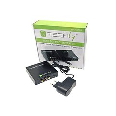 Адаптер-конвертер Techly HDMI на RCA Композитное видео + аудио L/R цена и информация | Адаптеры и USB-hub | kaup24.ee