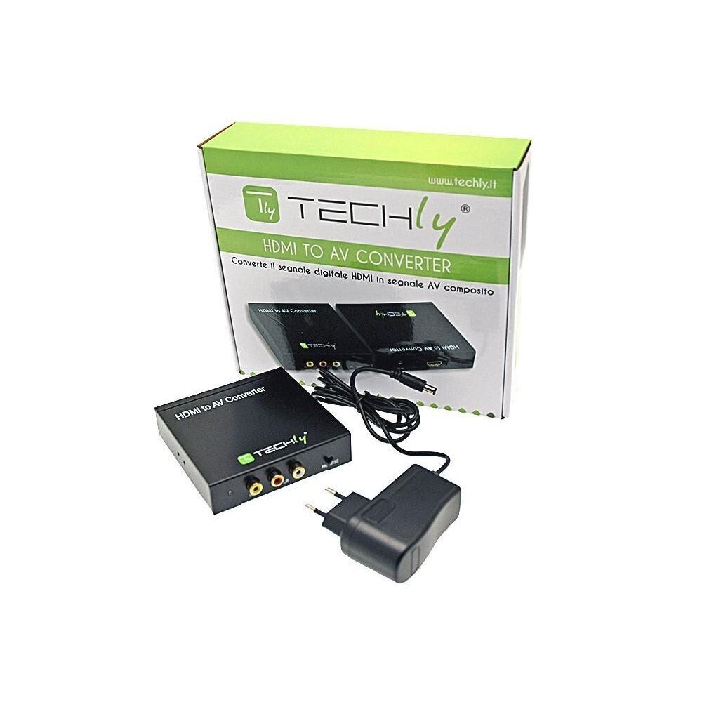 Adapteri muundur Techly HDMI į RCA Composite video + audio L/R hind ja info | USB jagajad, adapterid | kaup24.ee