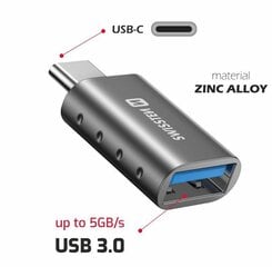 Swissten OTG Adapter USB-C to USB 3.0 Connection цена и информация | Адаптеры и USB-hub | kaup24.ee