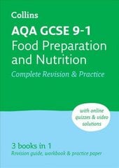 AQA GCSE 9-1 Food Preparation & Nutrition Complete Revision & Practice: Ideal for Home Learning, 2023 and 2024 Exams 2nd Revised edition цена и информация | Книги для подростков и молодежи | kaup24.ee