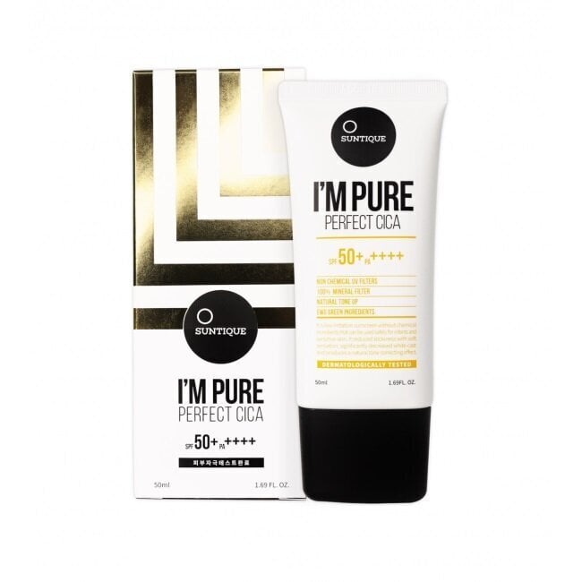 Päikesekreem Suntique I'm Pure Perfect CICA SPF 50+, 50 ml цена и информация | Päikesekreemid | kaup24.ee