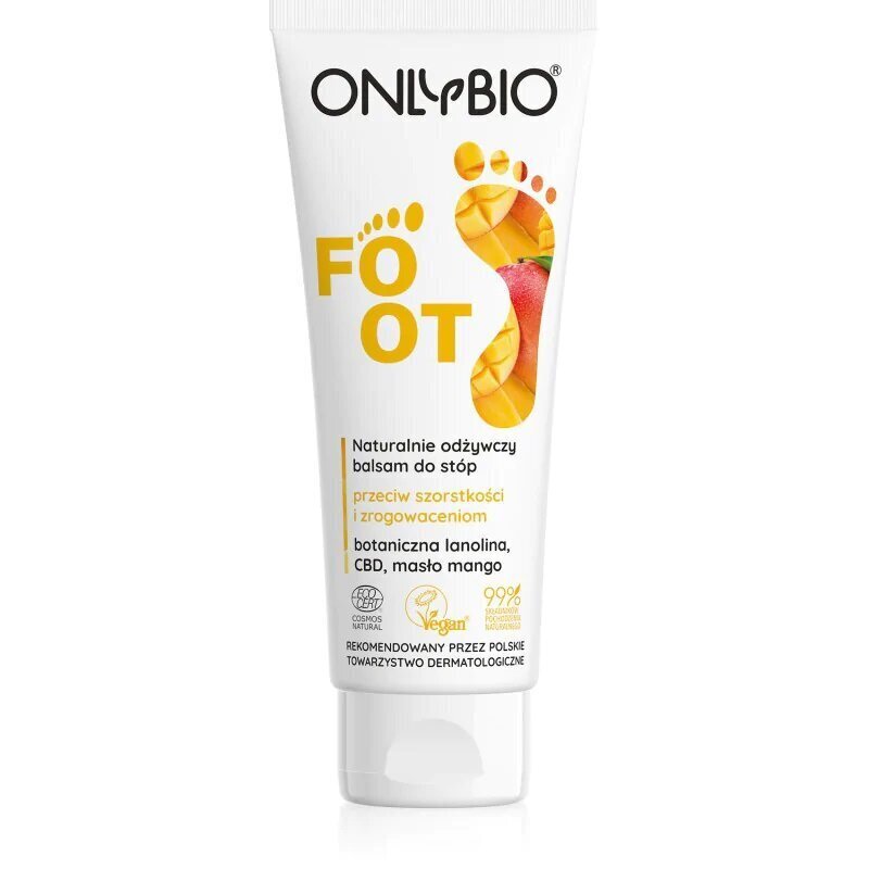 Jalapalsam Onlybio Foot, 75ml hind ja info | Kehakreemid, losjoonid | kaup24.ee