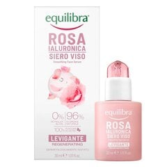 Roosi siluv seerum hüaluroonhappega Equilibra Rosa Regenerating Smoothing Face Serum, 30ml цена и информация | Сыворотки для лица, масла | kaup24.ee