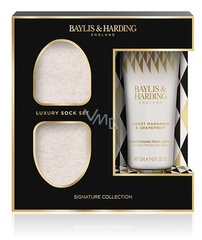 Набор для ухода за ступнями Baylis & Harding: лосьон для ног с ароматом мандарина и грейпфрута, 125 мл+особо мягкие носки, 1 пара цена и информация | Кремы, лосьоны для тела | kaup24.ee