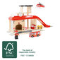 Puidust tuletõrjedepoo koos tarvikutega, 8-osaline hind ja info | Arendavad mänguasjad | kaup24.ee