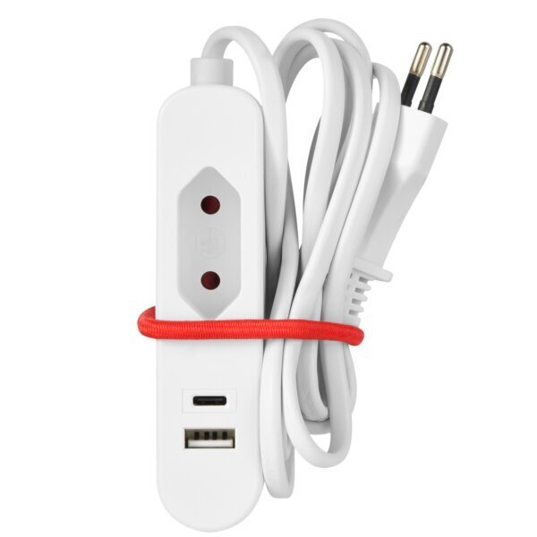Pikendusjuhe - laadija Electraline 62564, 1 pesa + 2 USB, 1,5 m цена и информация | Pikendusjuhtmed, kaablid | kaup24.ee