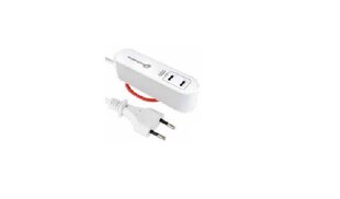 Pikendusjuhe - laadija Electraline 62655, 2xUSB-C, 1,5 m цена и информация | Удлинители | kaup24.ee