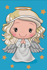 Teemantmosaiigi komplekt 20x30 cm. "Little Angel" hind ja info | Teemantmaalid, teemanttikandid | kaup24.ee