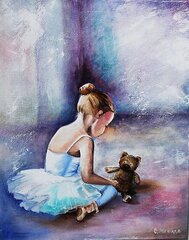 Алмазная мозаика 30x40 cm.  "Ballerina. The first steps" цена и информация | Алмазная мозаика | kaup24.ee