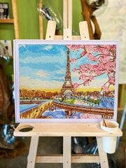 Teemantmosaiigi komplekt 40x50 cm. "Paris in Blossom" цена и информация | Алмазная мозаика | kaup24.ee