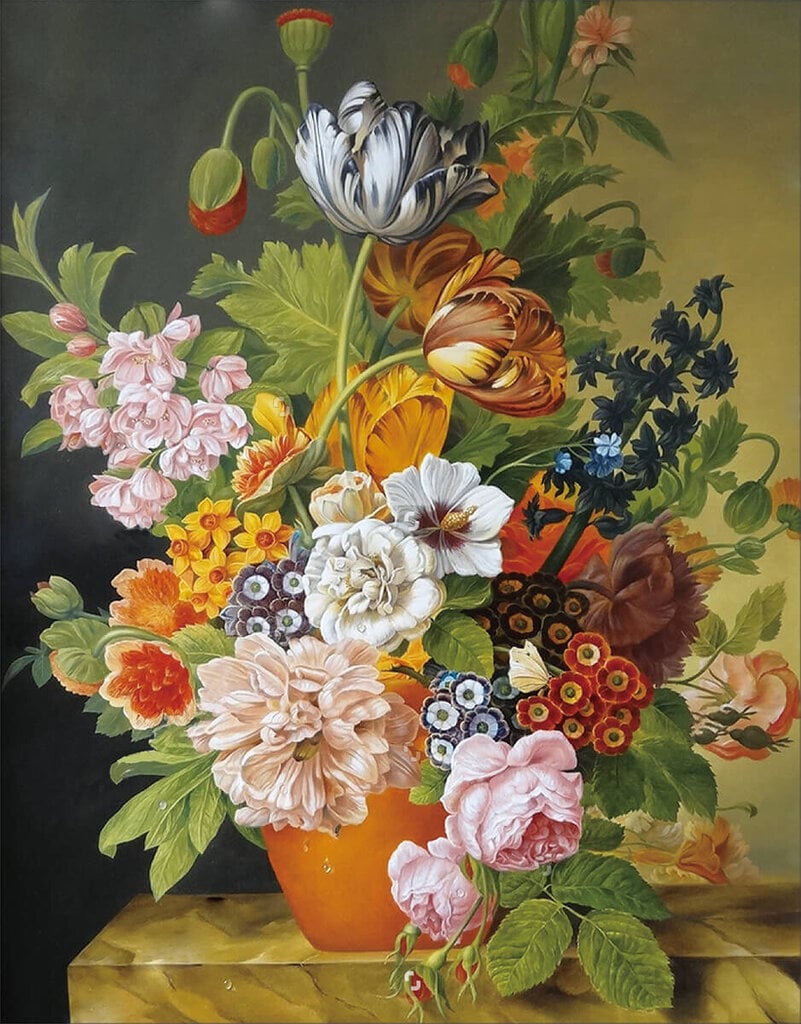 Teemantmosaiigi komplekt 40x50 cm. "Bouquet In A Vase" цена и информация | Teemantmaalid, teemanttikandid | kaup24.ee