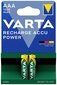 Patareid Varta 1000 mAh 5703 AAA 2 tk hind ja info | Patareid | kaup24.ee