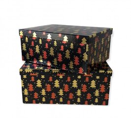 Kinkekarp 33 х 25.5 х 14.5cm, Nr8, värv: must (438169) 6862 hind ja info | Jõulukaunistused | kaup24.ee