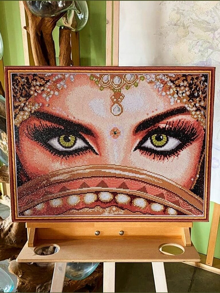 Teemantmosaiigi komplekt 50 x 65 cm, "Eastern Eyes" цена и информация | Teemantmaalid, teemanttikandid | kaup24.ee