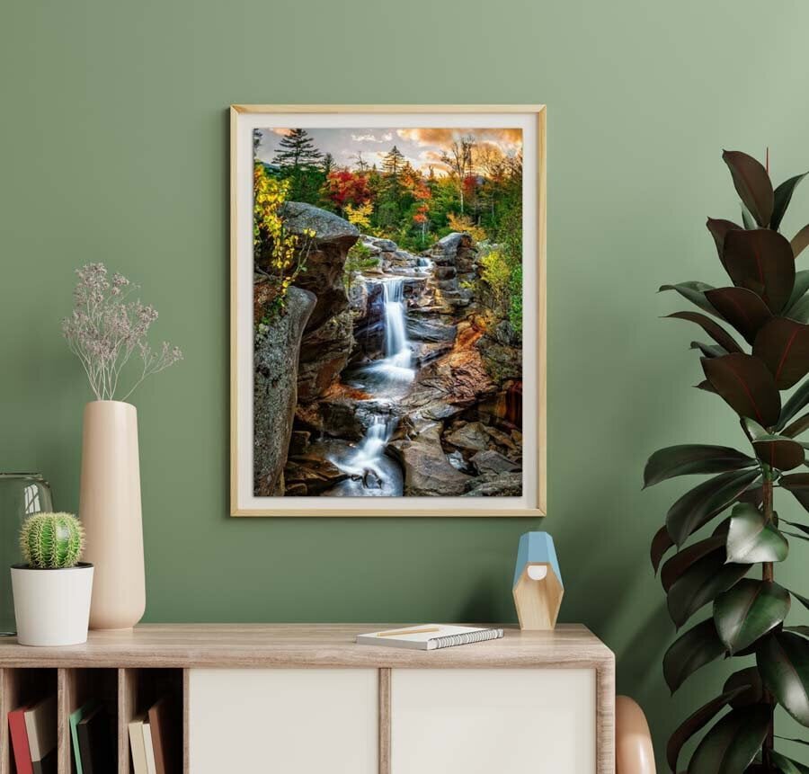 Teemantmaalid TM Värvikas - LMC035e Forest Waterfall 50x65 cm hind ja info | Teemantmaalid, teemanttikandid | kaup24.ee