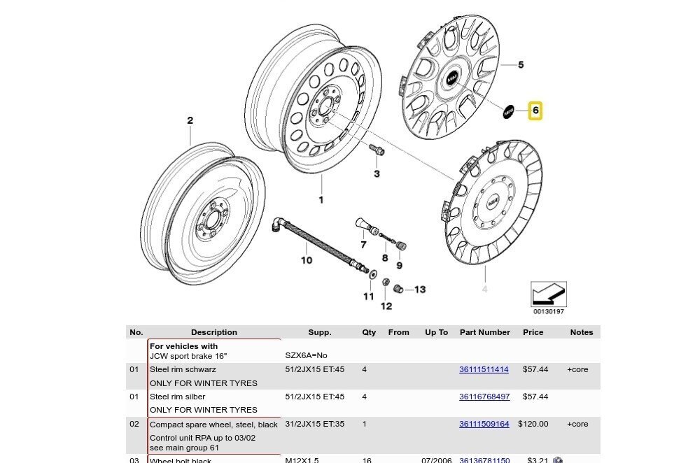 MINI Alloy Wheel Asenduskeskuse kesklukukaane märk foolium kleebis 6758687 Uus ehtne цена и информация | Lisaseadmed | kaup24.ee