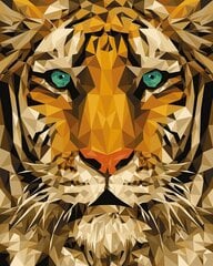 Maalimine numbrite järgi - maalimise komplekt 40 x 50 cm, "Tiger" hind ja info | Maalid numbri järgi | kaup24.ee