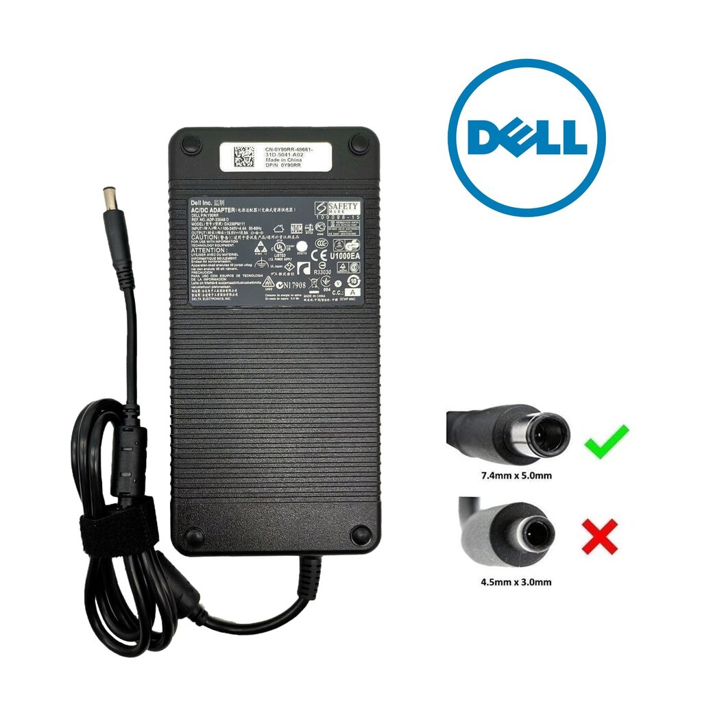 Dell AC adapter 330W 16.9A XM3C3 цена и информация | Sülearvutite laadijad | kaup24.ee