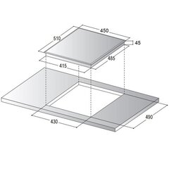 Schlosser IT 553-2B WH цена и информация | Варочные поверхности | kaup24.ee