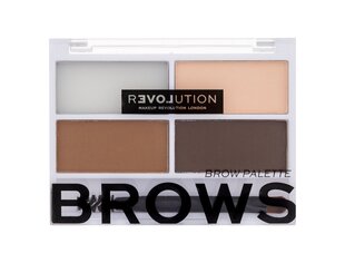 Палитра красок для бровей Revolution Relove Cult Brow, 3,2 г, Medium цена и информация | Карандаши, краска для бровей | kaup24.ee