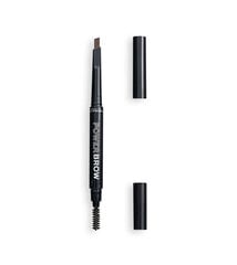 Двухсторонний карандаш для бровей Revolution Relove Power Brow 0,3 г, Brown цена и информация | Карандаши, краска для бровей | kaup24.ee