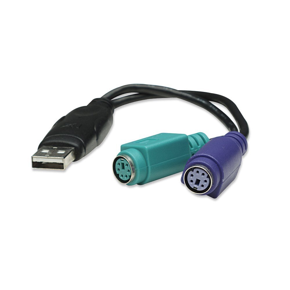 Manhattan, USB/PS2, 19.5 cm hind ja info | Kaablid ja juhtmed | kaup24.ee
