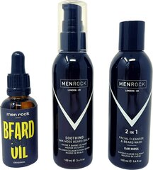 Набор для ухода за бородой Men Rock Beardy Beloved Soothing Oak Moss Beard Kit цена и информация | Косметика и средства для бритья | kaup24.ee
