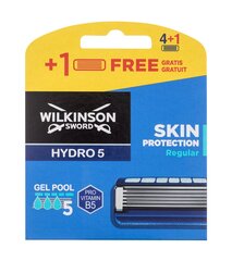 Бритвенные головки Wilkinson Sword Hydro 5 Regular, 5 шт. цена и информация | Косметика и средства для бритья | kaup24.ee