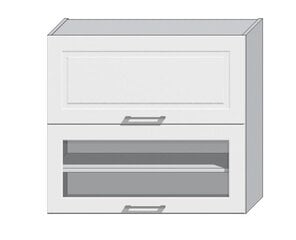 Кухонный шкафчик Natalia White Gloss, белый цвет цена и информация | Кухонные шкафчики | kaup24.ee