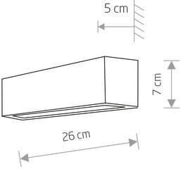 Настенный светильник Nowodvorski STRAIGHT WALL XS 7601 цена и информация | Настенные светильники | kaup24.ee