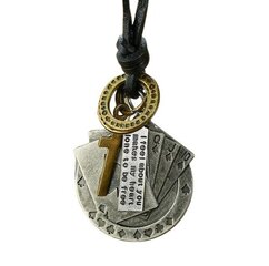 Ожерелье с кожаным шнуром, серебро цена и информация | Украшения на шею | kaup24.ee