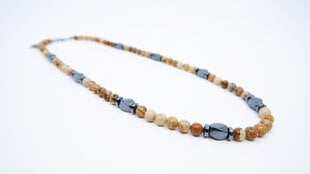 Ожерелье из светло-коричневых полудрагоценных камней цена и информация | Украшение на шею | kaup24.ee