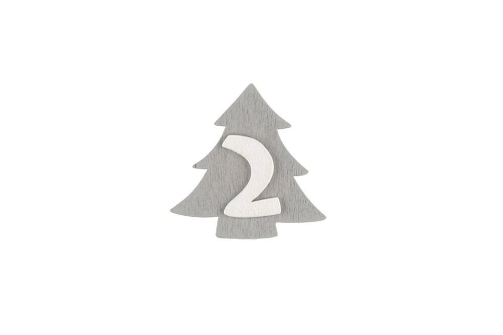 Numbritega klambrid, 24 tk. hind ja info | Jõulukaunistused | kaup24.ee
